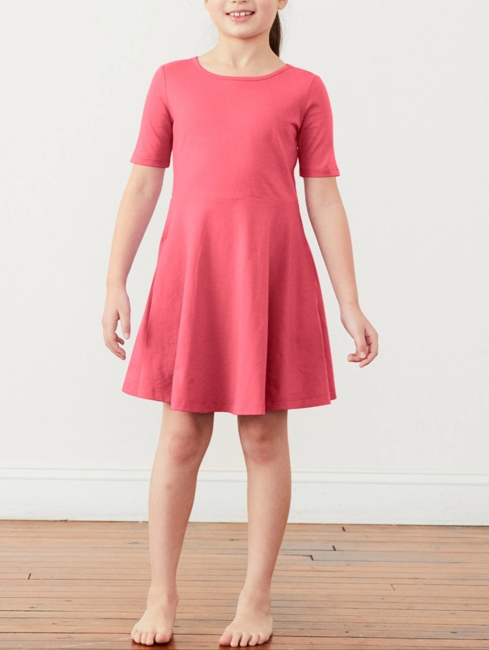 Summer Place Dress Pink Girls Size 7/8 Stretchy Soft Material Party Ready